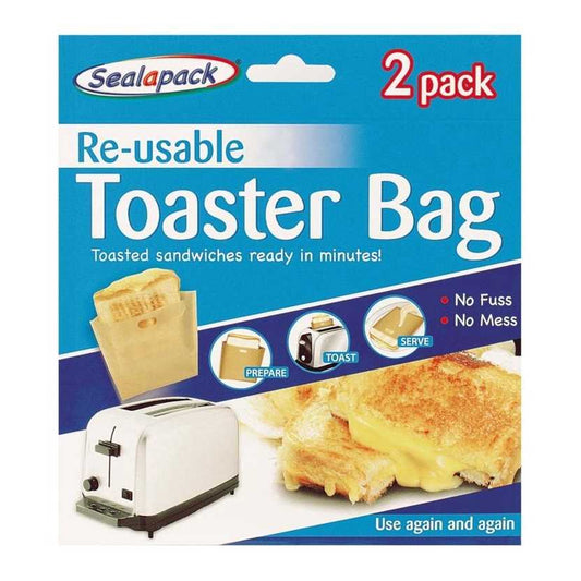 Clear - Front - Sealapack Toaster Bags (Pack of 2)