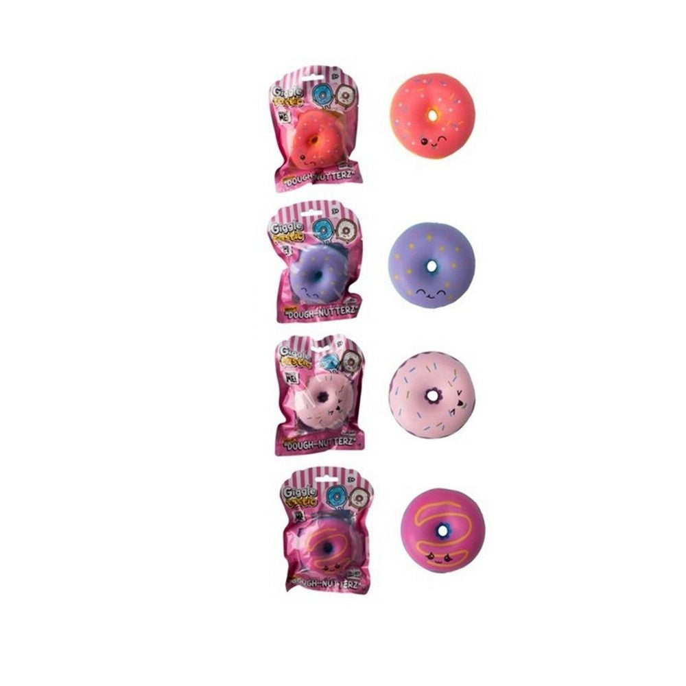 Multicoloured - Back - Giggletastic Doughnut Squishy Plush Toy