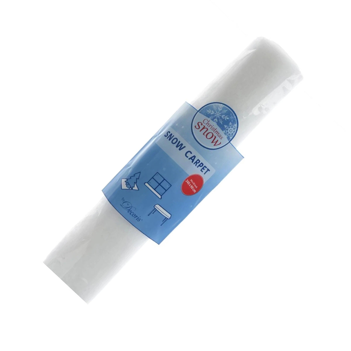 White - Side - Kaemingk Snow Christmas Carpet Cover