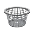 Grey - Front - TML Round Laundry Basket