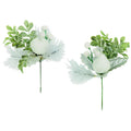 White-Green - Back - Premier White Apple & Pear Pick Christmas Decoration (Pack Of 2)