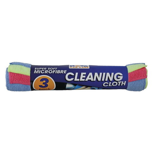 Multicoloured - Front - Granville Chemicals Microfibre Cleaning Cloth (Pack of 3)