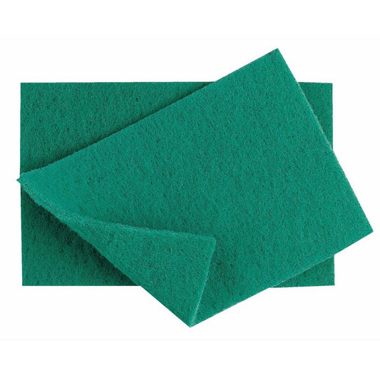 Green - Front - Berties Caterers Industrial Scouring Pads (Pack of 10)
