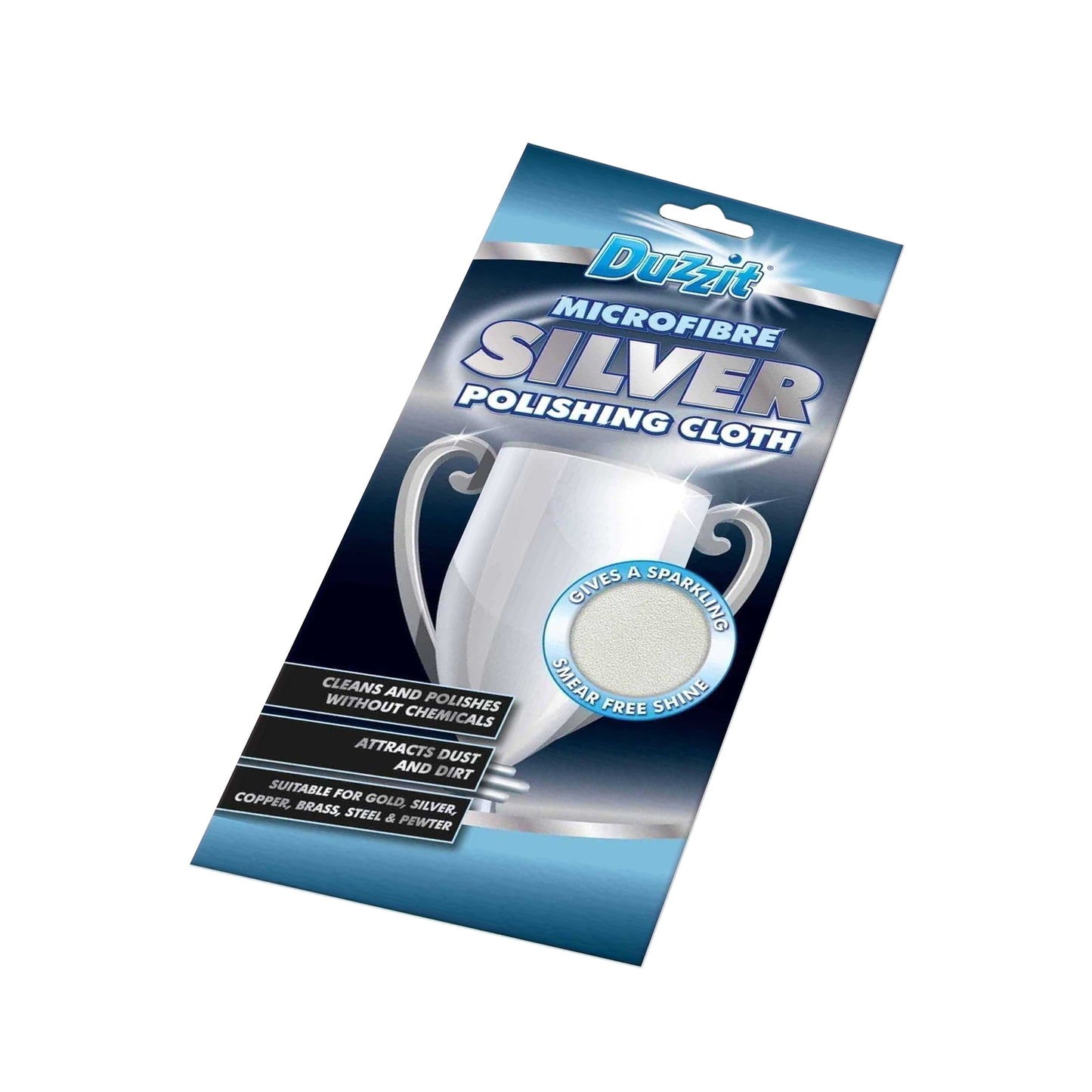 Silver - Back - Duzzit Polishing Cloth