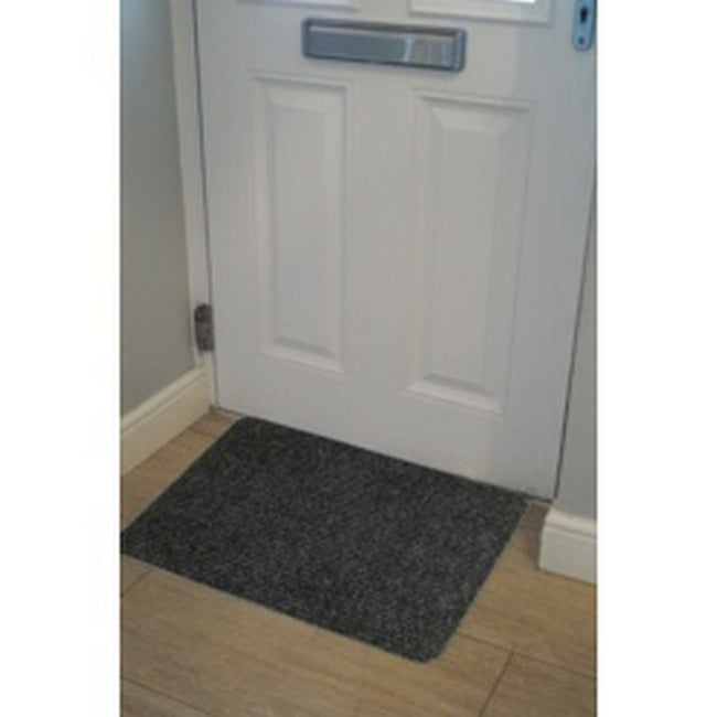 Anthracite - Back - Groundsman Basic Ribbed Indoor Door Mat
