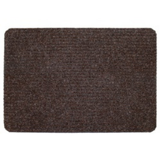 Dark Brown - Front - Groundsman Basic Ribbed Indoor Door Mat