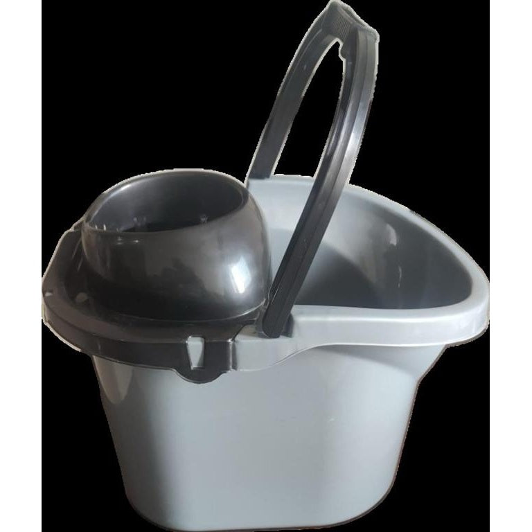 Silver-Black - Front - TML Mop Bucket