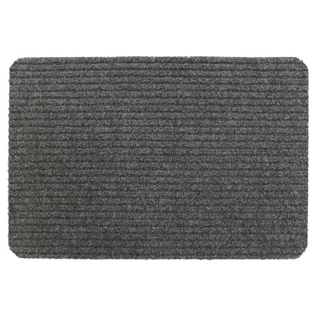 Light Grey - Front - Groundsman Basic Ribbed Door Mat