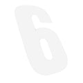 White - Back - Securit 6 Bin Number (Pack of 2)