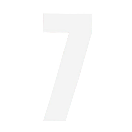 White - Front - Securit 7 Bin Number (Pack of 2)