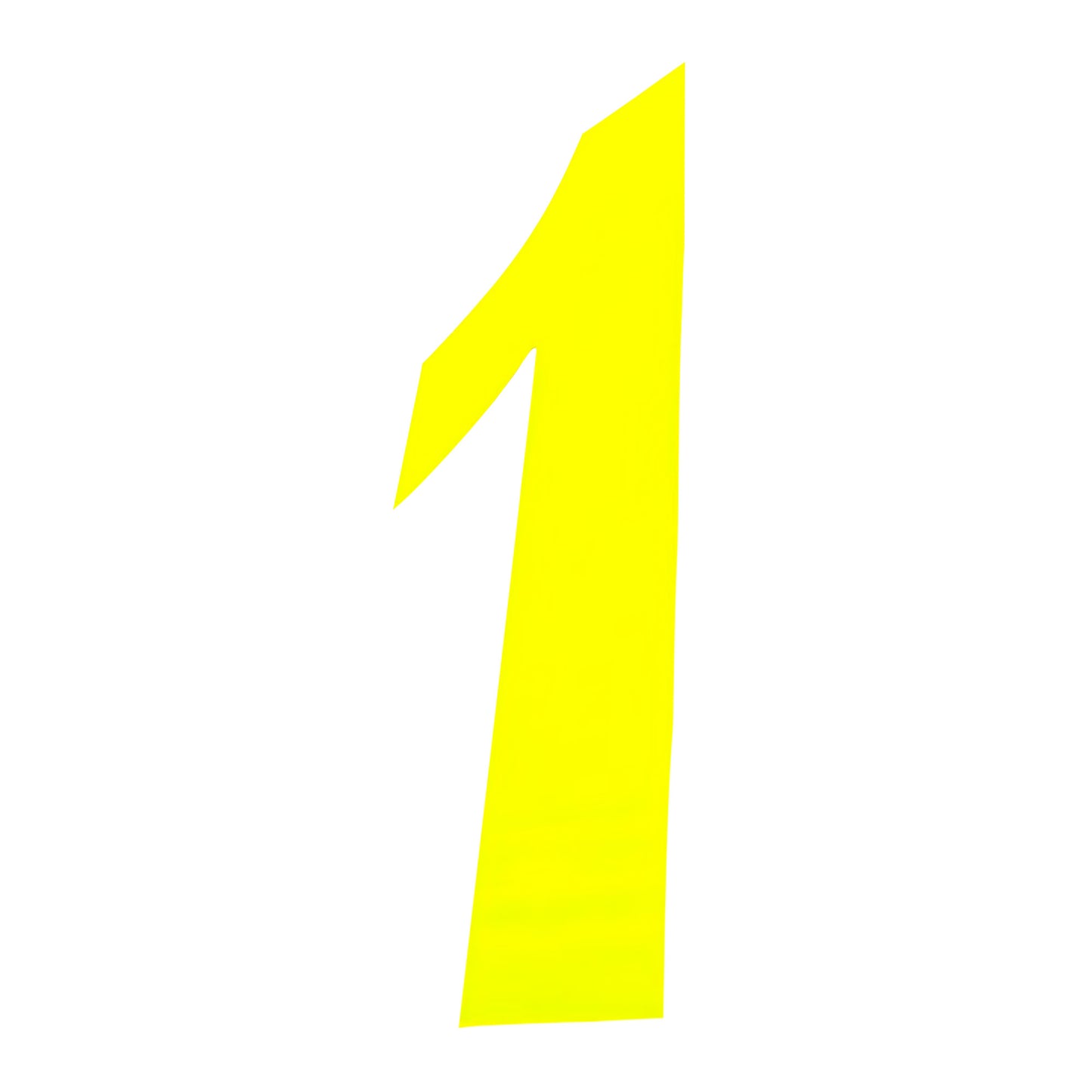 Yellow - Back - Securit No 1 Hi-Vis Bin Number