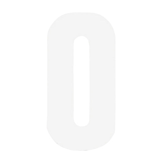 White - Front - Securit 0 Bin Number (Pack of 2)