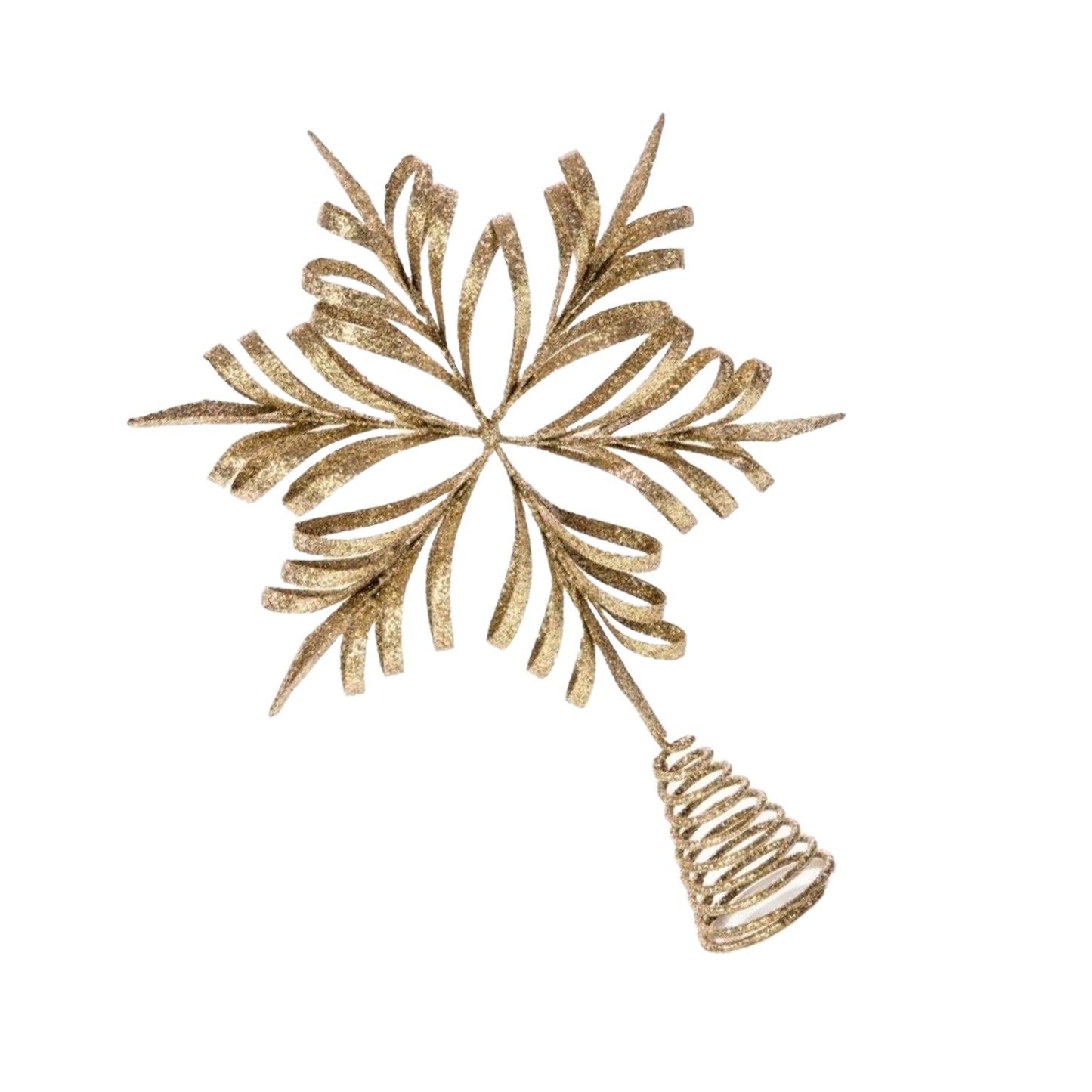 Antique Gold - Back - Premier Snowflake Tree Topper