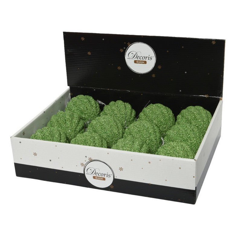 Mistletoe Green - Back - Kaemingk Foam Glitter Bauble