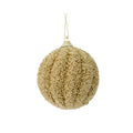 Light Gold - Front - Kaemingk Foam Glitter Bauble