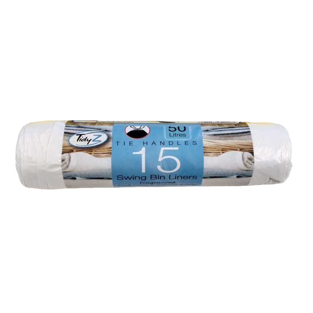 Yellow-White - Back - Tidyz Swing Bin Liners (Pack of 15)