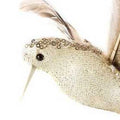 Gold - Side - Premier Sequin Hummingbird Christmas Decoration