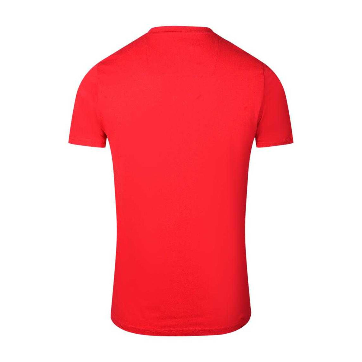 Red - Back - Cavalli Class Unisex Adult Scales Logo T-Shirt