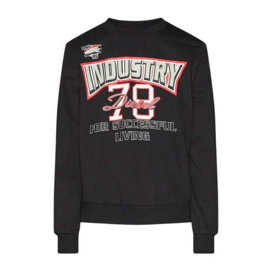 Black - Front - Diesel Unisex Adult Industry 78 Logo Sweatshirt
