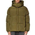 Green - Lifestyle - Diesel Mens Plain Hooded Padded Jacket