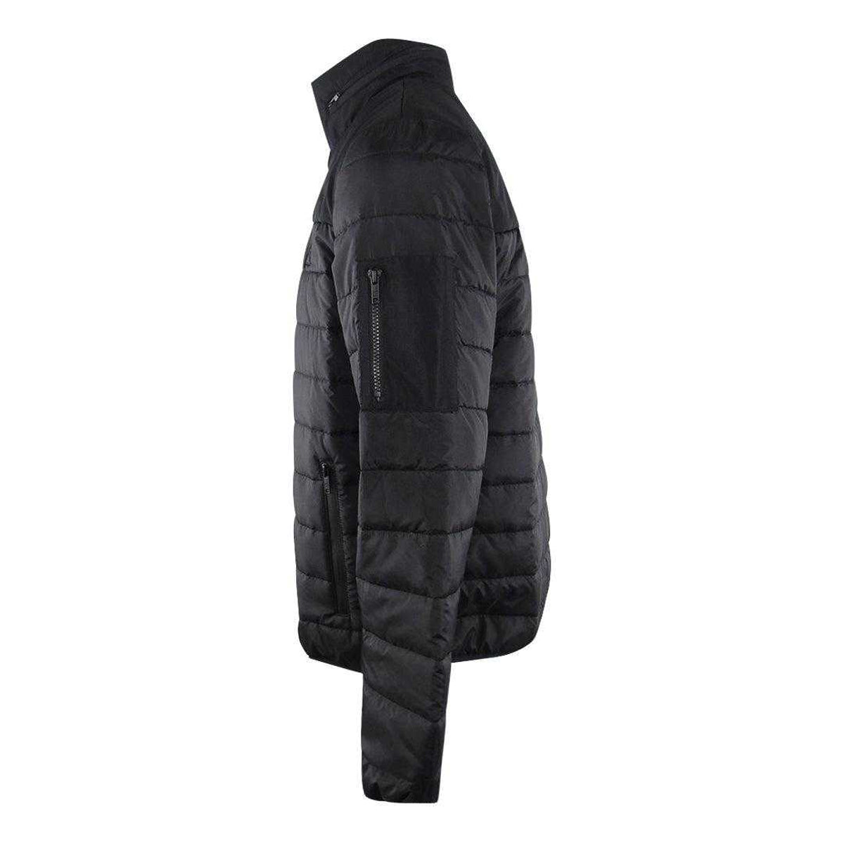 Black - Side - Ice Iceberg Mens Plain Padded Jacket