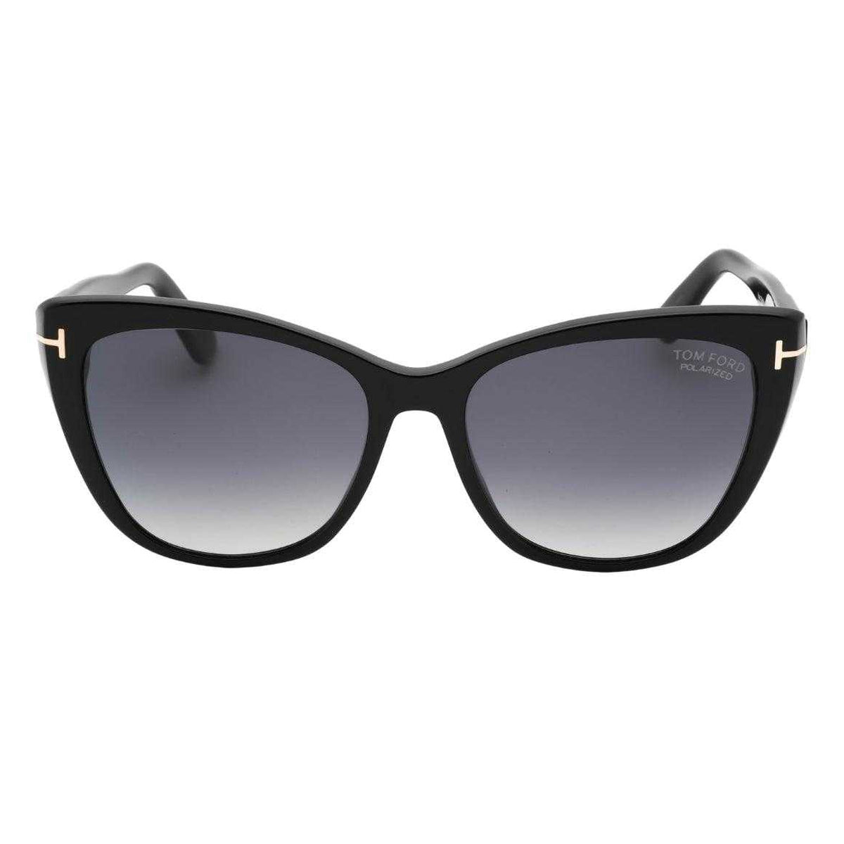Shiny Black - Back - Tom Ford Womens-Ladies Smoke Polarised Sunglasses