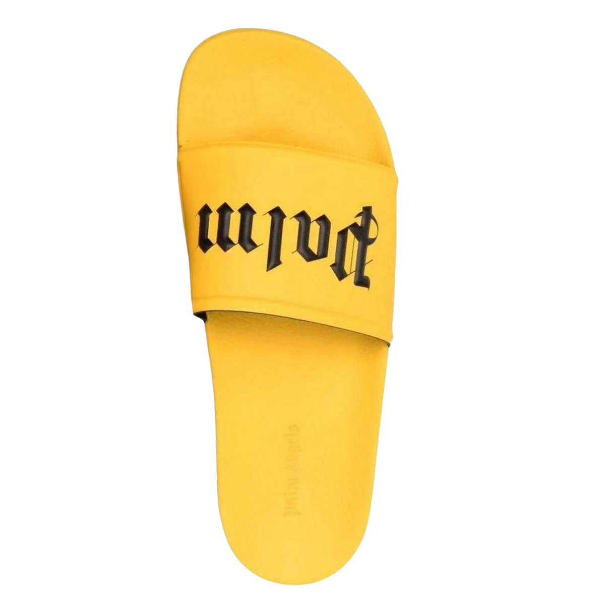 Yellow - Lifestyle - Palm Angels Unisex Adult Logo Sliders