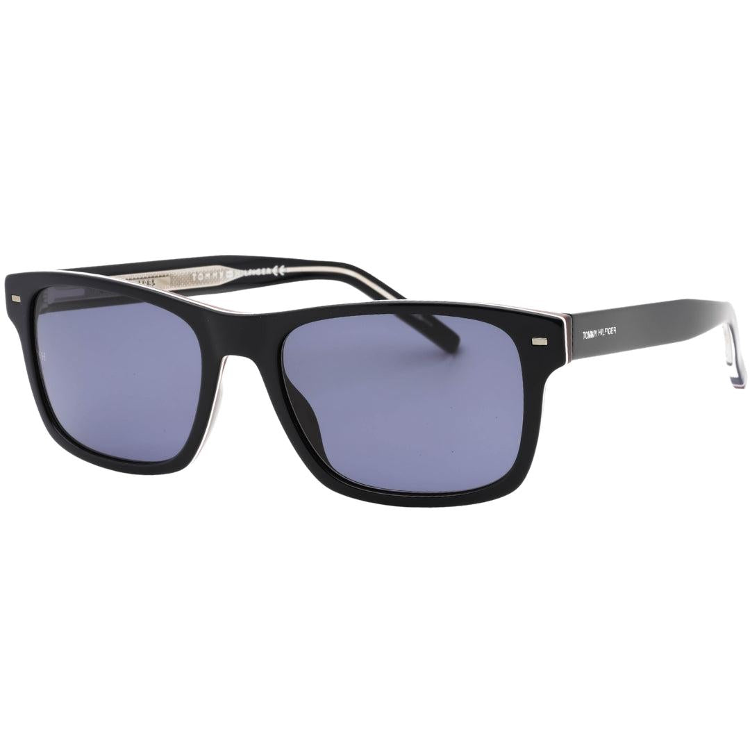 Black - Back - Tommy Hilfiger Mens Blue Lens Sunglasses
