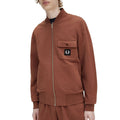 Whisky - Side - Fred Perry Mens Full Zip Bomber Jacket