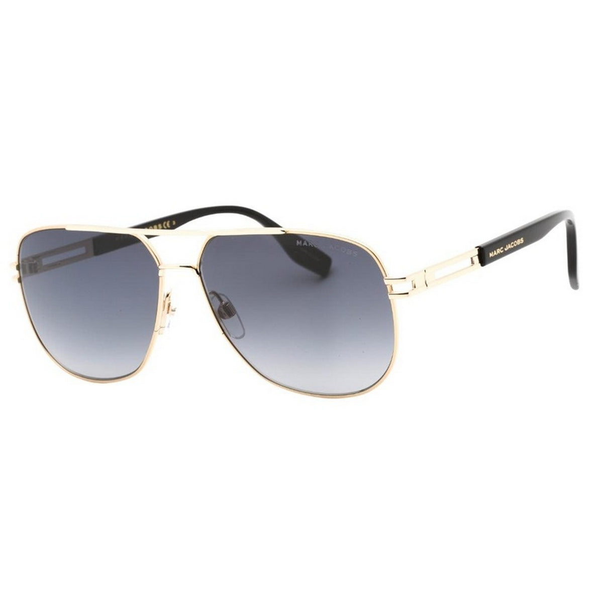Black - Back - Marc Jacobs Mens Gold Detail Sunglasses