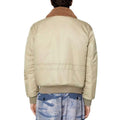 Cream - Back - Diesel Mens W-Carlo-NW Tidal Bomber Jacket