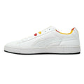 White-Yellow-Red - Side - Puma Unisex Adult Basket II Bode Logo Trainers