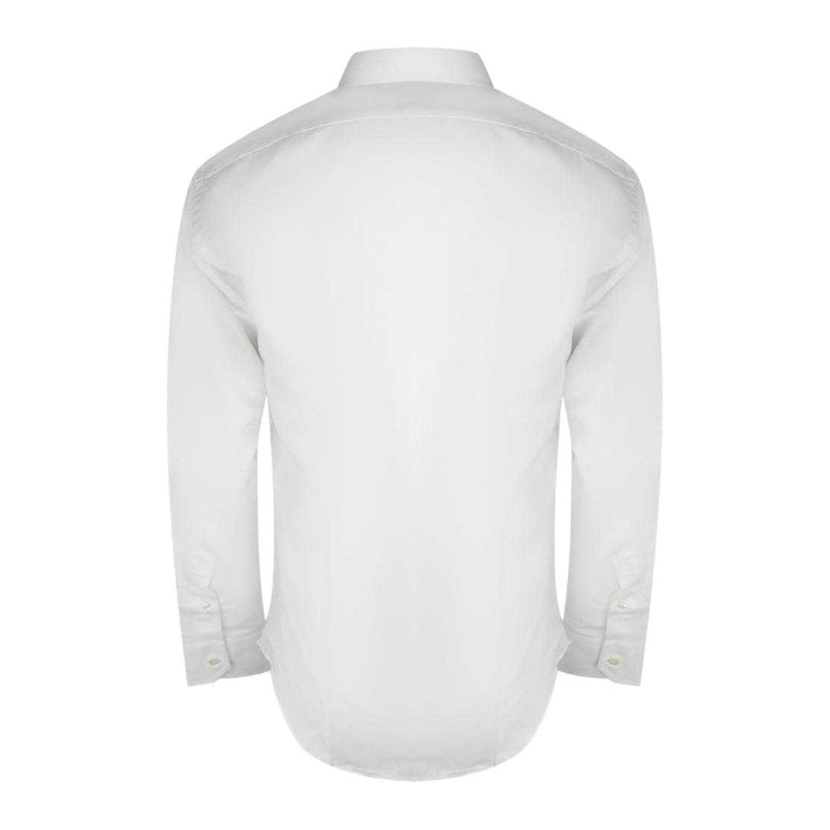 White - Back - Aquascutum Mens Long-Sleeved Shirt