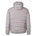 Beige - Back - Aquascutum Mens Active Checked Hooded Padded Jacket