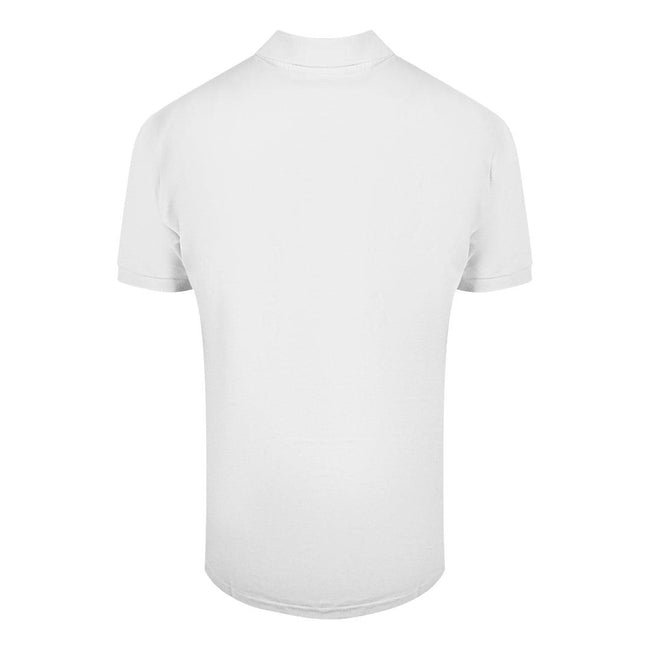 White - Front - Cavalli Class Mens Circle Logo Polo Shirt