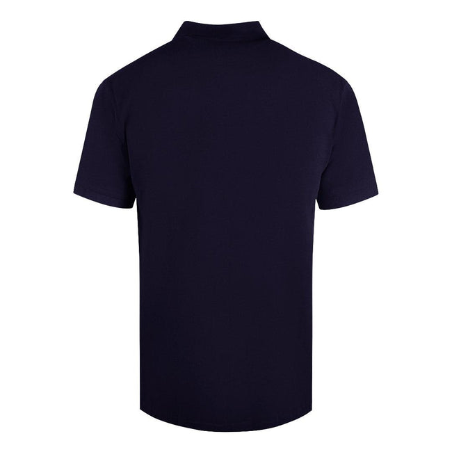Navy Blue - Back - Cavalli Class Mens Circle Logo Polo Shirt