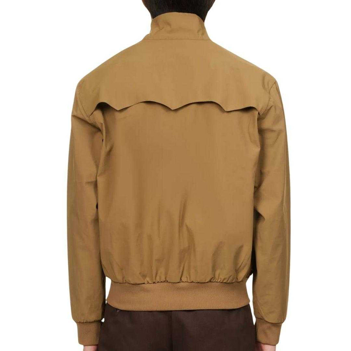 Brown - Back - Fred Perry Womens-Ladies Bonded Zipped Padded Jacket