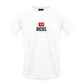 White - Front - Diesel Mens Logo T-Shirt