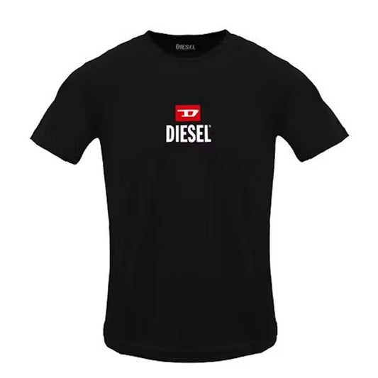 Black - Front - Diesel Mens Logo T-Shirt