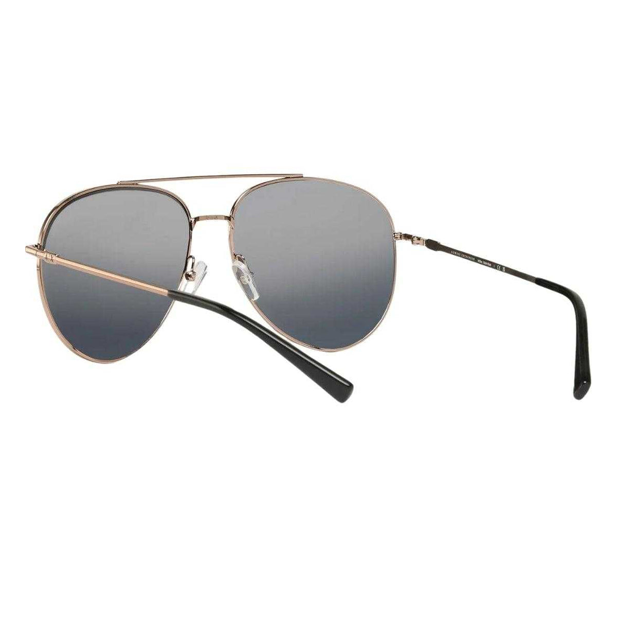 Rose Gold - Back - Armani Exchange Plain Sunglasses