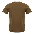 Brown - Back - Diesel Mens Monotone Logo Embossed T-Shirt