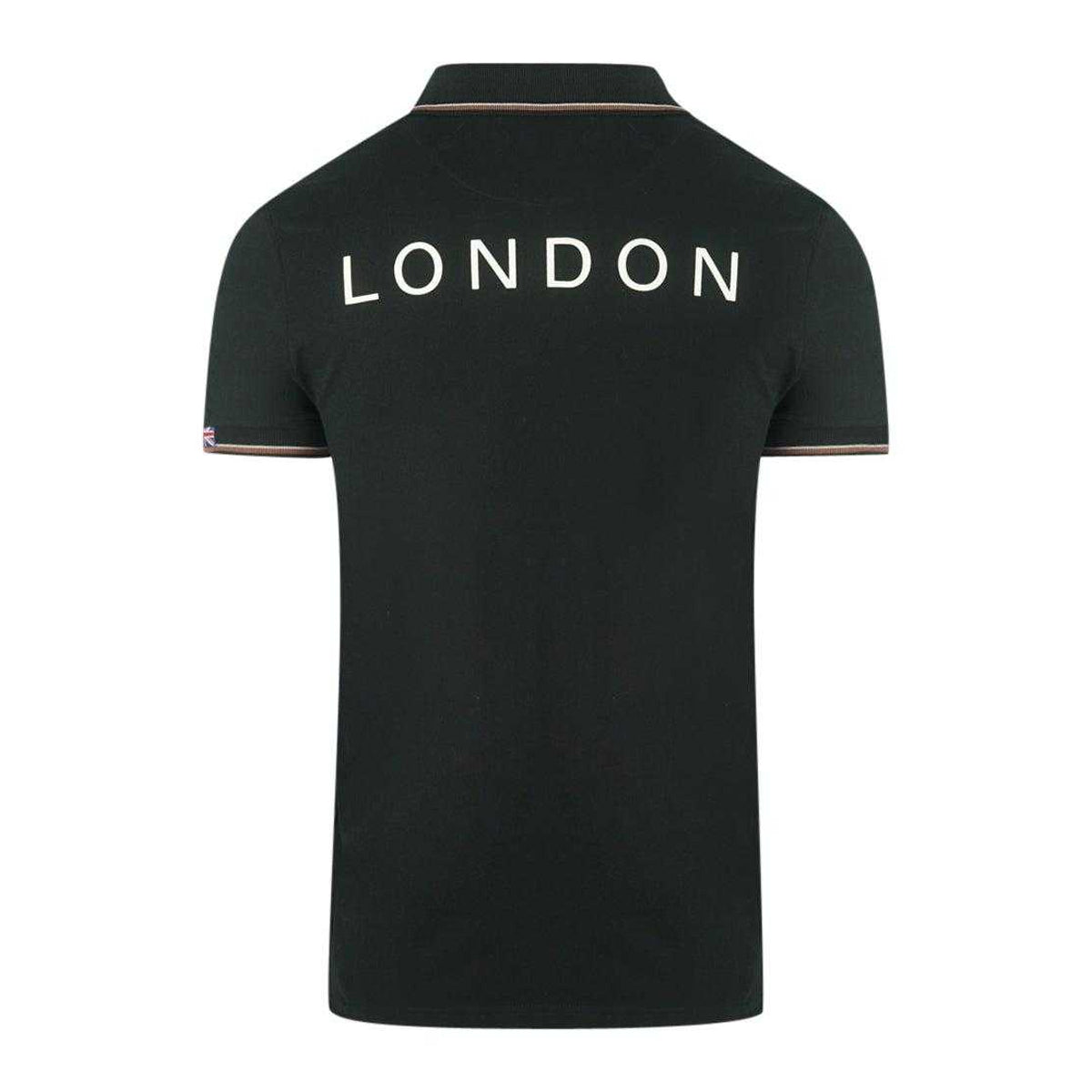 Black - Back - Aquascutum Unisex Adult Aldis Crest Polo Shirt