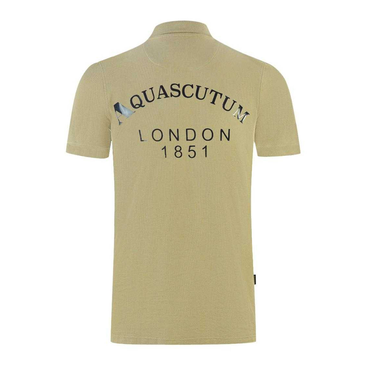 Beige - Back - Aquascutum Unisex Adult London 1851 Polo Shirt