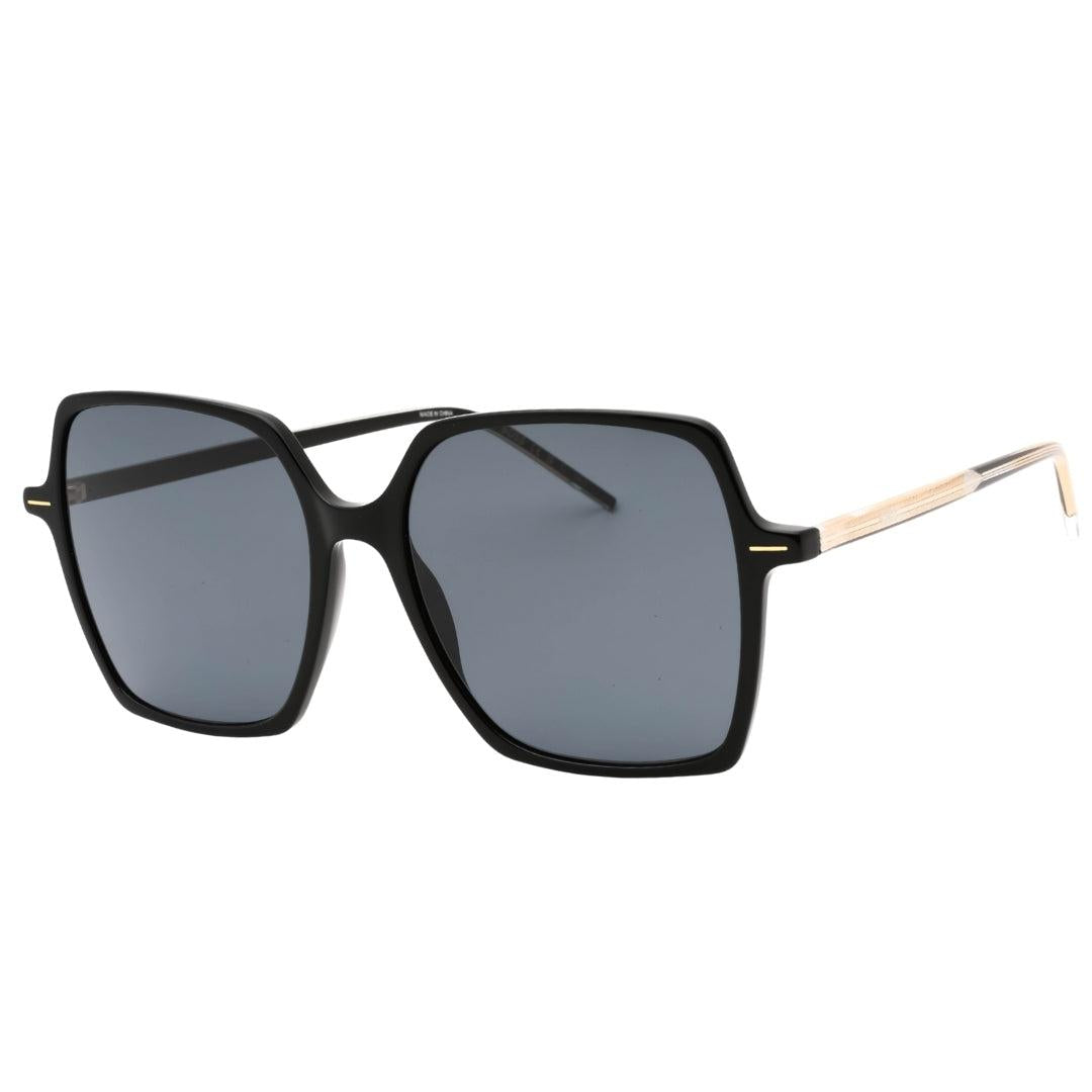 Black-Gold-Grey - Back - Hugo Boss Mens Square Sunglasses