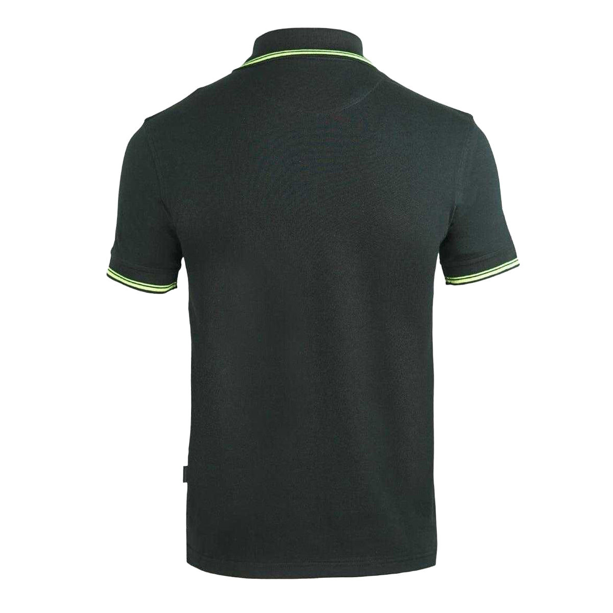 Black-Yellow - Back - Aquascutum Unisex Adult Crest Polo Shirt