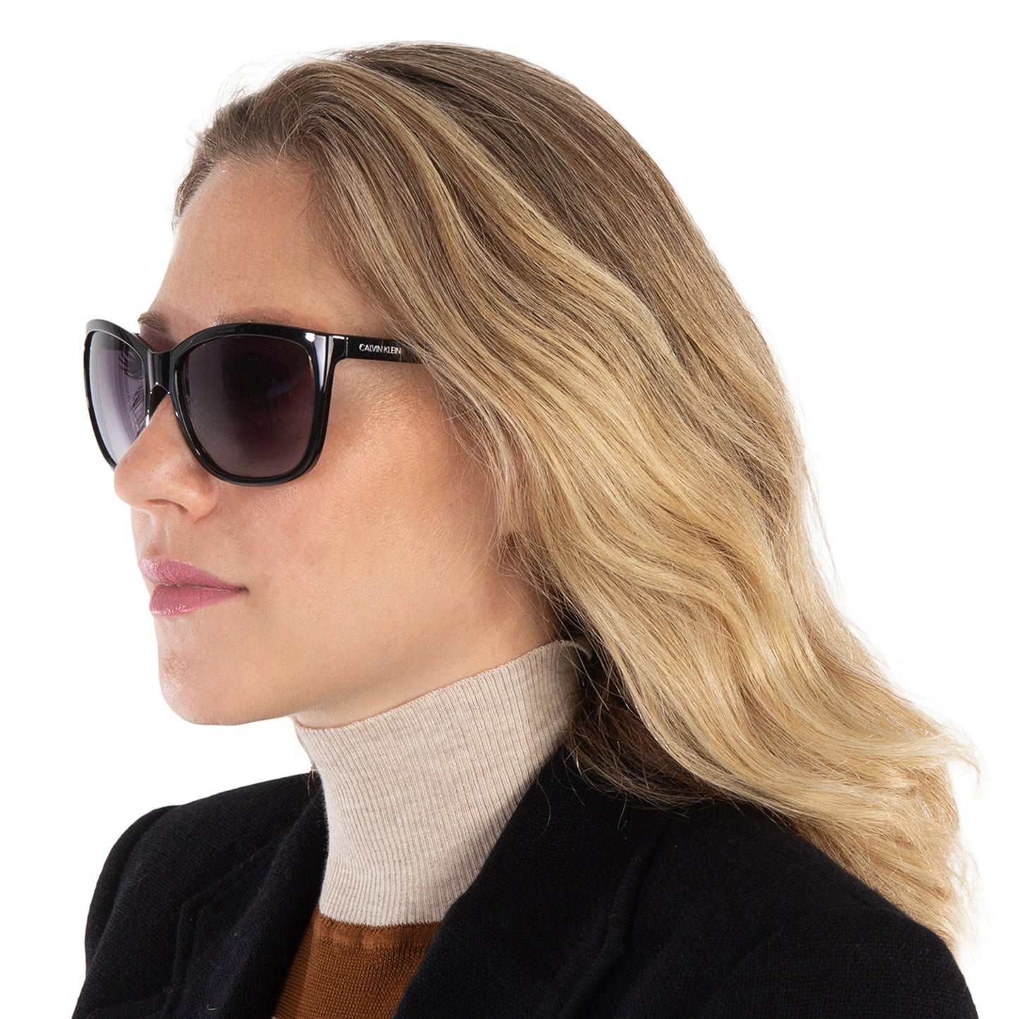 Dark Grey-Black - Lifestyle - Calvin Klein Womens-Ladies Gradient Sunglasses