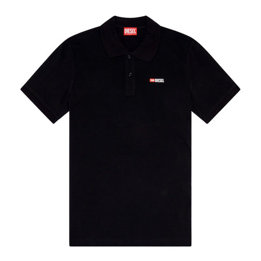 Black - Front - Diesel Unisex Adult T-Smith-D Polo Shirt