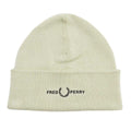 Oyster - Front - Fred Perry Unisex Adult Graphic Logo Beanie