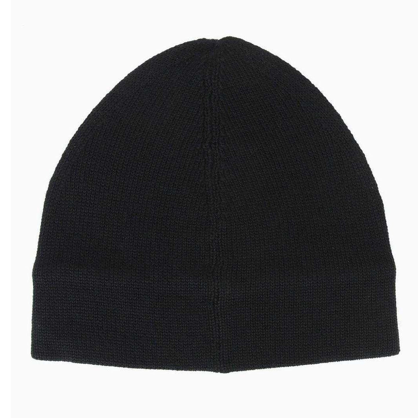 Black - Back - Neil Barrett Unisex Adult Logo Beanie