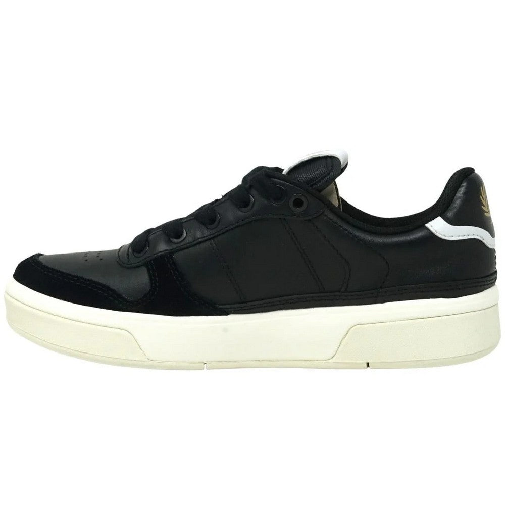 Black - Lifestyle - Fred Perry Womens-Ladies Leather Trainers
